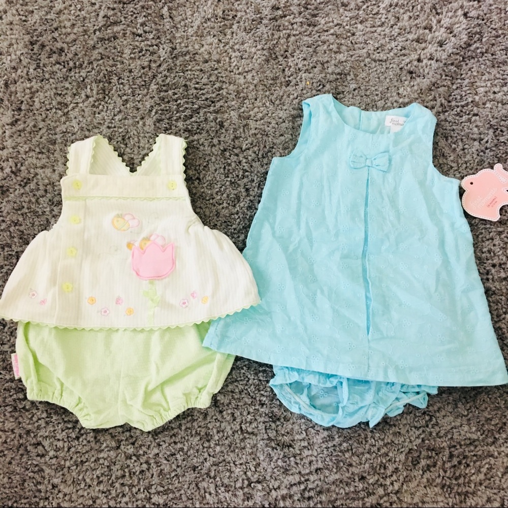 6 month girl’s outfits- set of 2